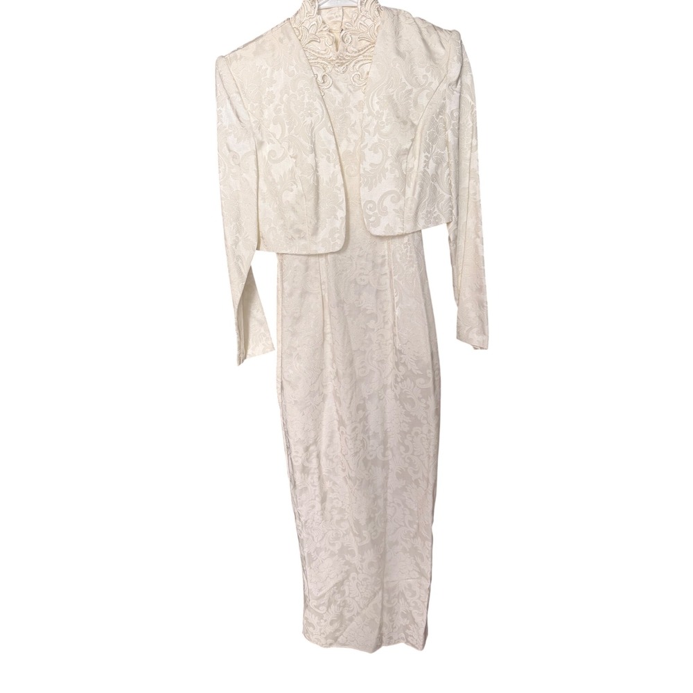Scott McClintock Vintage Jacquard Dress Bolero Set Size 6